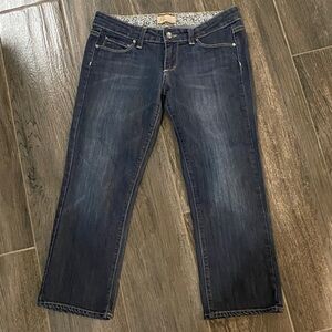 PAIGE Canyon Crop Dark Wash Ankle Jeans